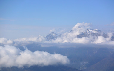 Fototapeta na wymiar View of the ridge Psekhako