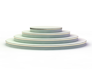 Presentation room with empty podium. 3D