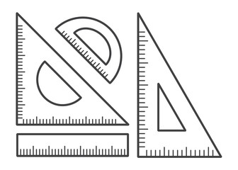 Ruler flat icon ,Vector