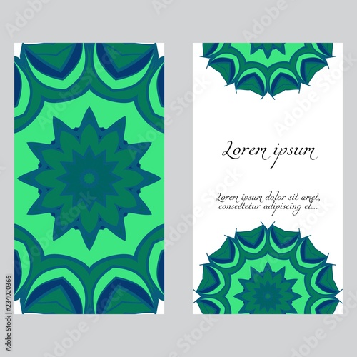 ethnic mandala ornament templates with mandalas vector