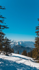 Smartphone HD wallpaper of beautiful alpine winter view at Bad Reichenhall - Bavaria - Germany