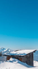 Smartphone HD wallpaper of beautiful alpine winter view at Bad Reichenhall - Bavaria - Germany