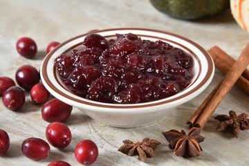 Homemade cranberry sauce