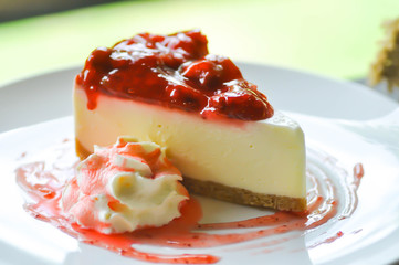 strawberry cheese pie or strawberry cheese tart