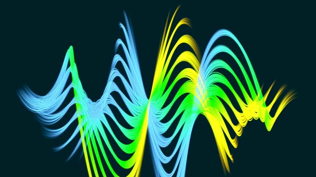 Dance of color patterns on the screen