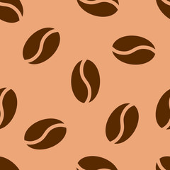 Coffee beans. Seamless background