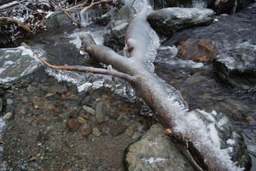 Winter of the Haydushki Waterfalls in Berkovitsa.

