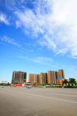 Luannan county city building scenery, China