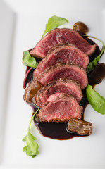 Homemade Beef Steak rare