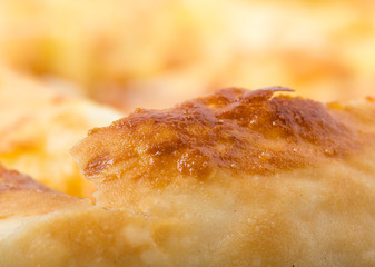 Delicious pie stuffed with cottage cheese.