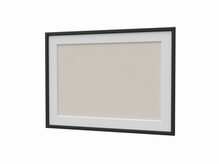 Picture frame with passepartout.