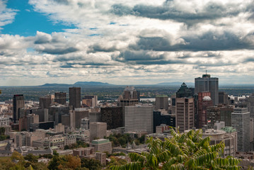 Fototapeta premium Montreal skyline financial district