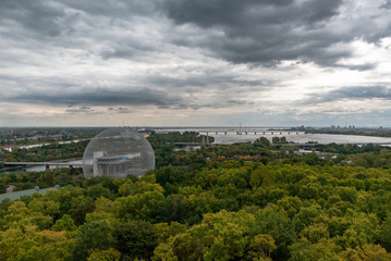 Montreal's Buckminster-Fullerine Inspired Biosphere