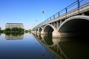 Fototapeta premium North River Bridge landscape architecture, China