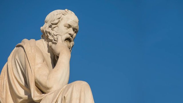 Close Up Of Ancient Greek Philosopher Socrates