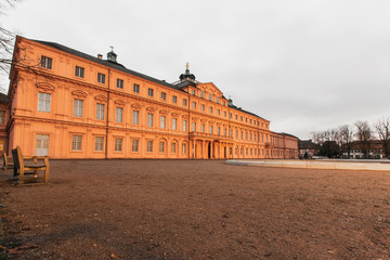 The colorful residential palace in Rastatt Germany