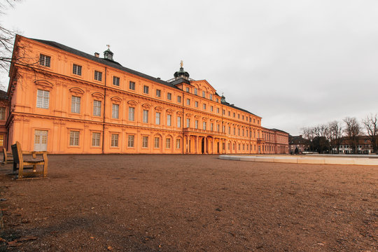 The colorful residential palace in Rastatt Germany