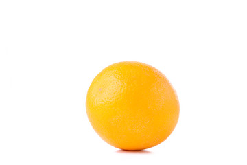Ripe orange fruit on a white background