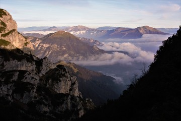 Fototapeta na wymiar prealpi, Trentino, Italia