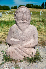 Balsbas in der Nähe vom Buranaturm in Kirgistan