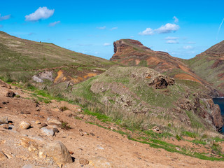 seascape view over Ponta de Sao Lourenco , Madeira Portugal