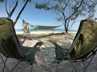 Camping at Fraser Island, Australia