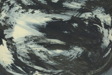 VERY hight resolution. watercolor stroke. Wallpaper with watercolor effect. Black acrylic paint stroke texture on white paper. Scattered art. Macro image. Hand made grunge. Art