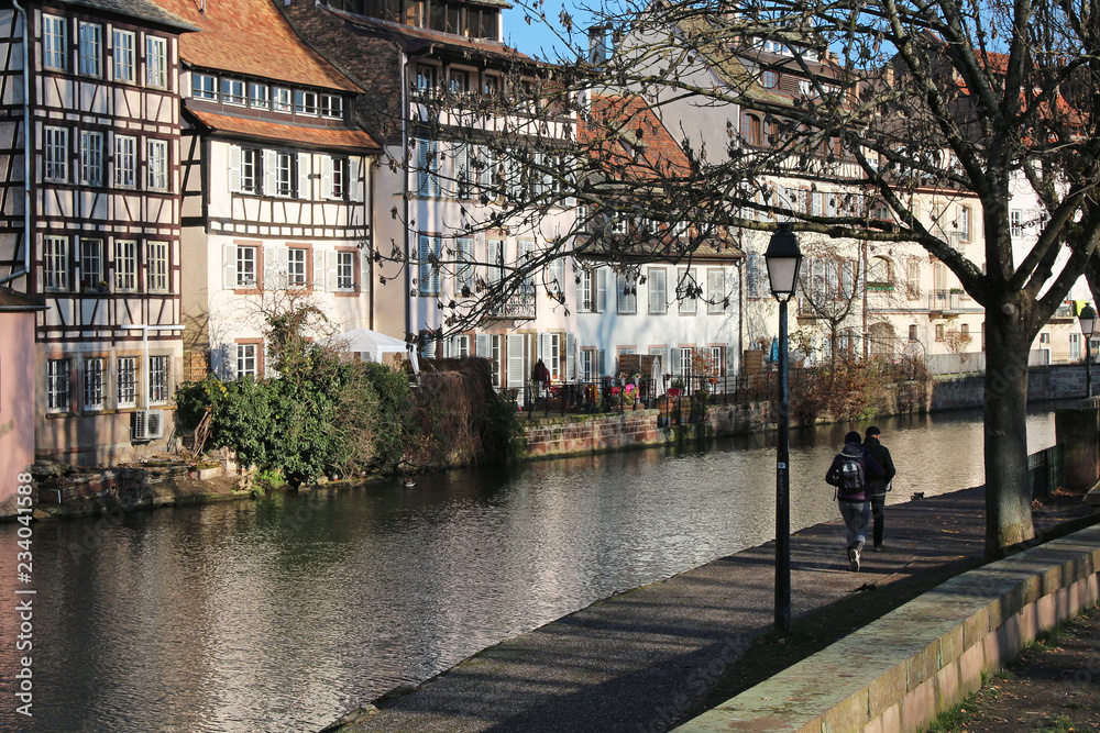 Wall mural picturesque old town strasbourg - alsace - france