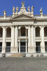 Fototapeta na wymiar Basilica of San Giovanni in Laterano (Basilica di San Giovanni in Laterano) in city of Rome, Italy