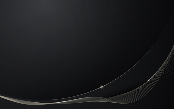 Abstract black wavy digital background