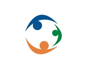 family care symbol icon logo design template