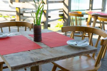 Table setting food celebration outdoors party concept