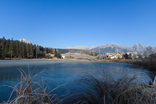 Kunstschnee Winter in Seefeld in Tirol