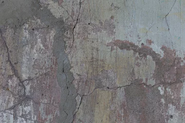 Papier Peint photo Lavable Vieux mur texturé sale Vieux murs de plâtre avec des restes de peinture. Texture grunge.
