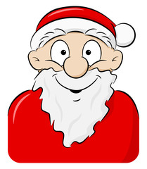 portrait of a smiling Santa Claus