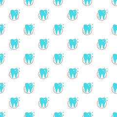 Molar pattern seamless vector repeat for any web design