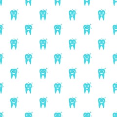 Caried tooth pattern seamless vector repeat for any web design