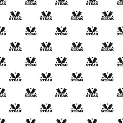 Steak knife pattern seamless vector repeat geometric for any web design