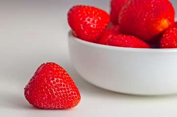 Strawberry in bowl