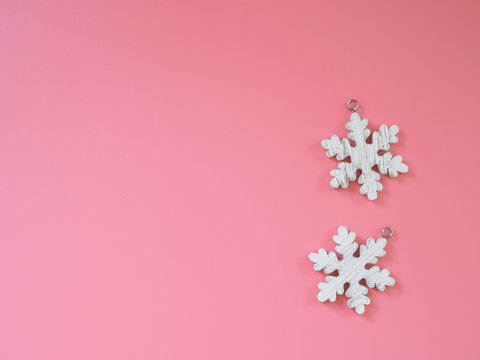 pink and white snow flex flowers