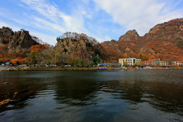 GuanMenShan scenic natural landscape, closeup of photo