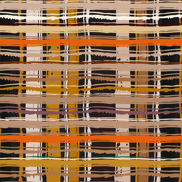 Abstract art woven, canvas seamless pattern