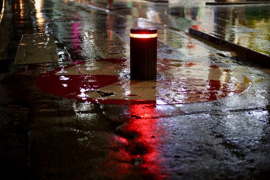 Pilona on the rain