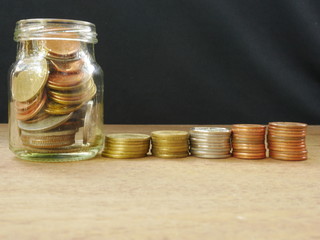 money and coins,concept save money,banking