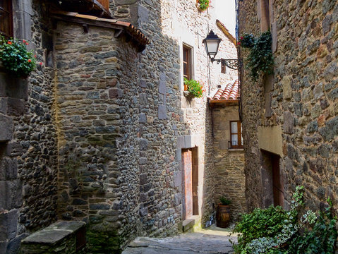 The medieval city of Rupit in Spain