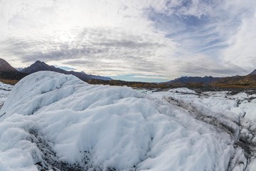氷河の氷　Matanuska Glacier in alaska