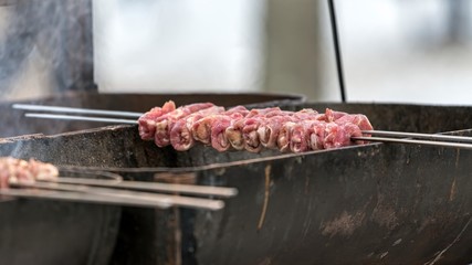 grilled skewers for lunch