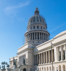 Obraz premium Famous National Capitol (Capitolio Nacional) building. The National Capitol Building was the seat of government in Cuba until the Cuban in 1959.