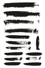 Calligraphy Paint Brush Background & Lines Mix High Detail Abstract Vector Background Set 151