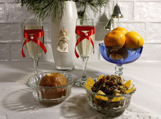 christmas table setting